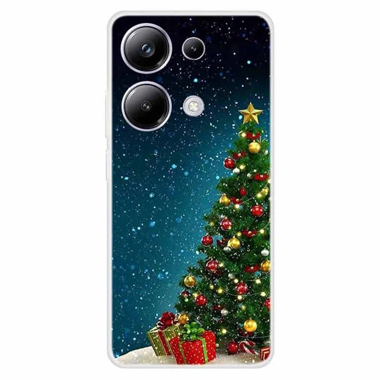 For Xiaomi Poco M6 Pro 4G / Redmi Note 13 Pro 4G Case Christmas Pattern TPU Phone Cover