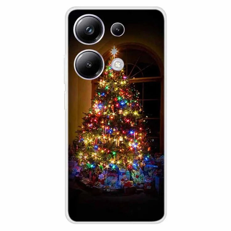 For Xiaomi Poco M6 Pro 4G / Redmi Note 13 Pro 4G Case Christmas Pattern TPU Phone Cover