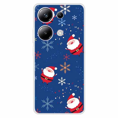 For Xiaomi Poco M6 Pro 4G / Redmi Note 13 Pro 4G Case Christmas Pattern TPU Phone Cover