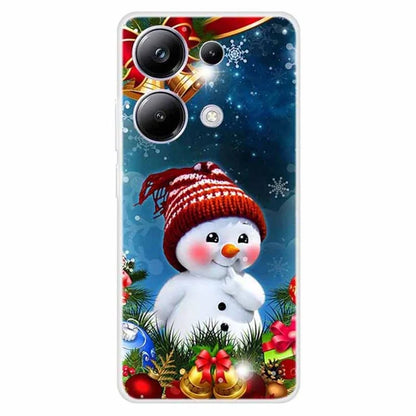 For Xiaomi Poco M6 Pro 4G / Redmi Note 13 Pro 4G Case Christmas Pattern TPU Phone Cover