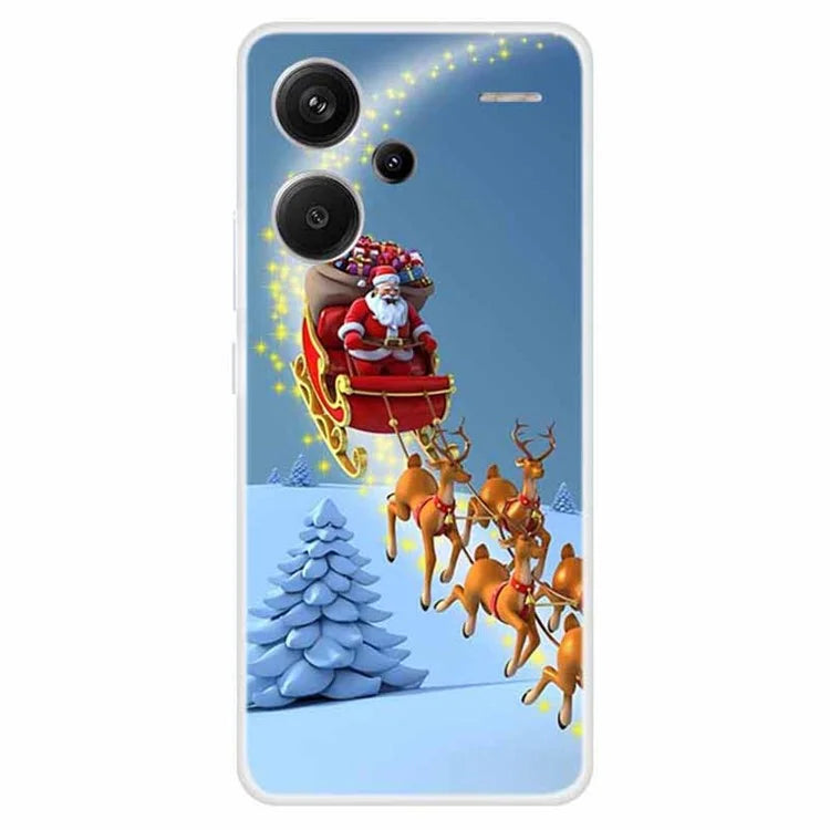 For Xiaomi Redmi Note 13 Pro+ 5G Case Soft TPU Phone Cover Merry Christmas