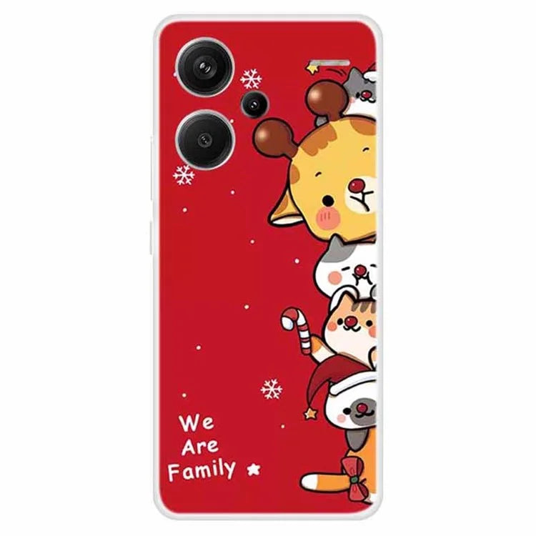 For Xiaomi Redmi Note 13 Pro+ 5G Case Soft TPU Phone Cover Merry Christmas
