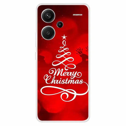 For Xiaomi Redmi Note 13 Pro+ 5G Case Soft TPU Phone Cover Merry Christmas