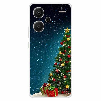 For Xiaomi Redmi Note 13 Pro+ 5G Case Soft TPU Phone Cover Merry Christmas