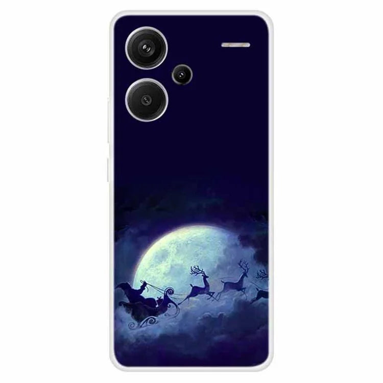 For Xiaomi Redmi Note 13 Pro+ 5G Case Soft TPU Phone Cover Merry Christmas