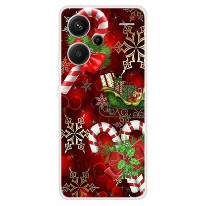 For Xiaomi Redmi Note 13 Pro+ 5G Case Soft TPU Phone Cover Merry Christmas
