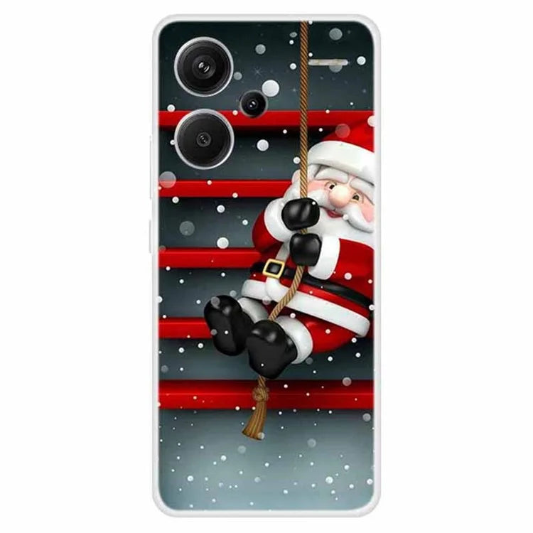 For Xiaomi Redmi Note 13 Pro+ 5G Case Soft TPU Phone Cover Merry Christmas