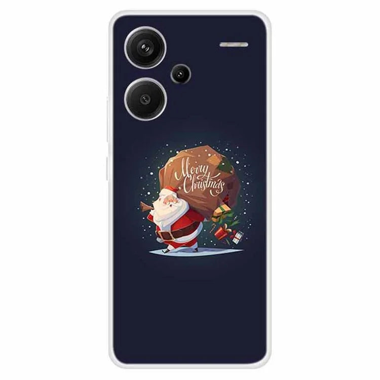 For Xiaomi Redmi Note 13 Pro+ 5G Case Soft TPU Phone Cover Merry Christmas