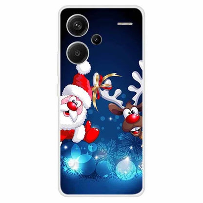For Xiaomi Redmi Note 13 Pro+ 5G Case Soft TPU Phone Cover Merry Christmas
