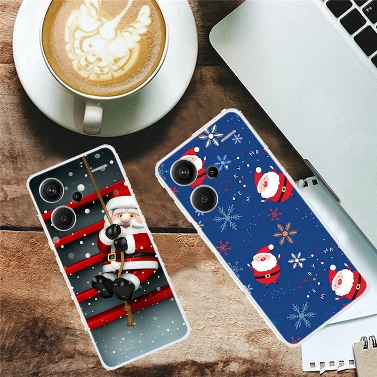 For Xiaomi Redmi Note 13 Pro+ 5G Case Soft TPU Phone Cover Merry Christmas