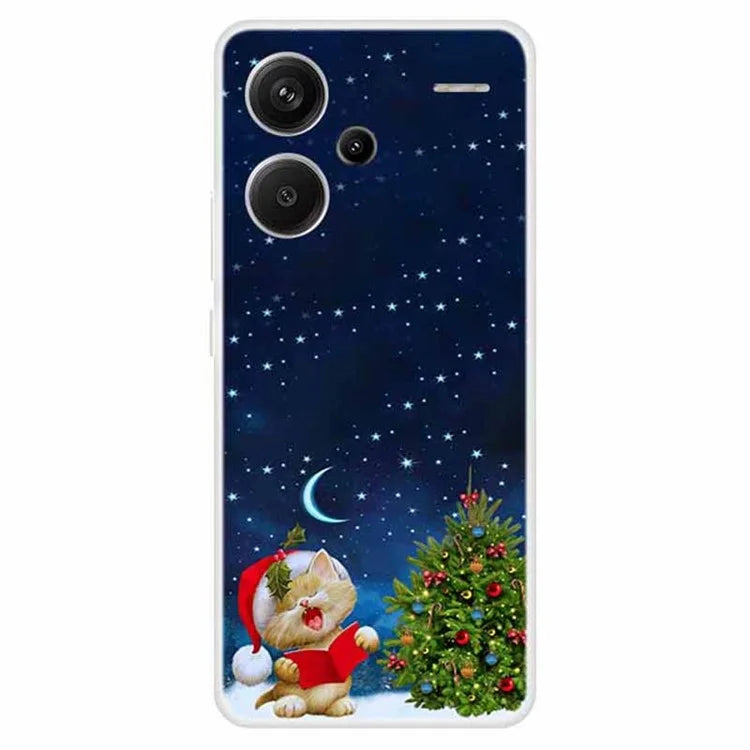 For Xiaomi Redmi Note 13 Pro+ 5G Case Soft TPU Phone Cover Merry Christmas