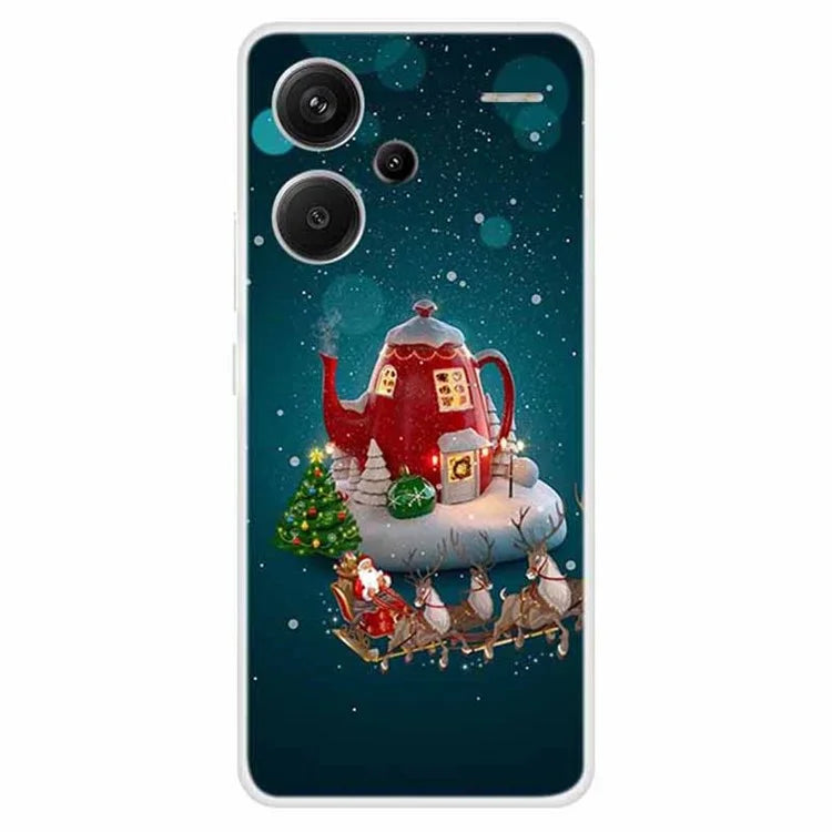 For Xiaomi Redmi Note 13 Pro+ 5G Case Soft TPU Phone Cover Merry Christmas