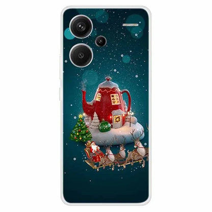 For Xiaomi Redmi Note 13 Pro+ 5G Case Soft TPU Phone Cover Merry Christmas