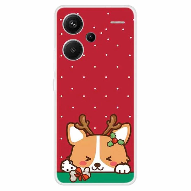 For Xiaomi Redmi Note 13 Pro+ 5G Case Soft TPU Phone Cover Merry Christmas