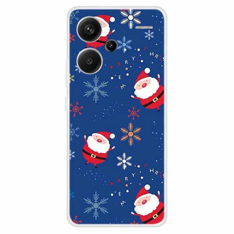 For Xiaomi Redmi Note 13 Pro+ 5G Case Soft TPU Phone Cover Merry Christmas
