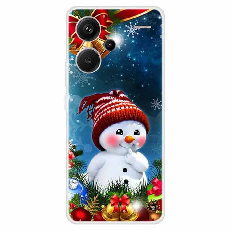 For Xiaomi Redmi Note 13 Pro+ 5G Case Soft TPU Phone Cover Merry Christmas