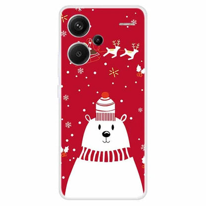 For Xiaomi Redmi Note 13 Pro+ 5G Case Soft TPU Phone Cover Merry Christmas