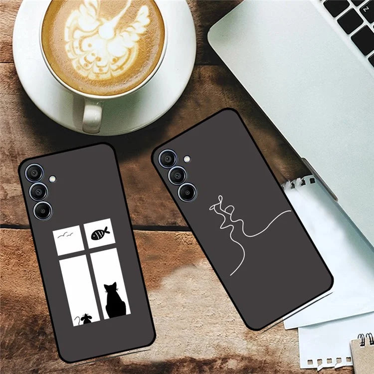 For Samsung Galaxy F15 5G / M15 5G Case Pattern Print Soft TPU Phone Cover