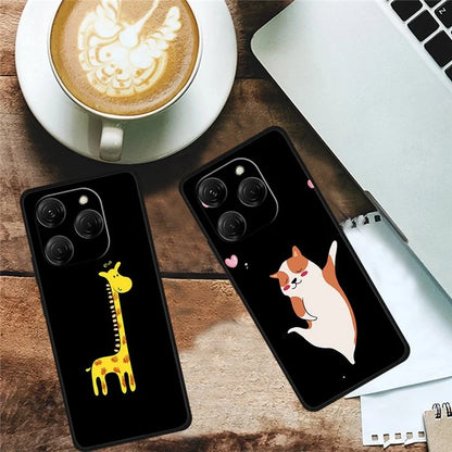 For TECNO Spark 20 Pro Case Soft TPU Mobile Phone Cover Pattern Printed