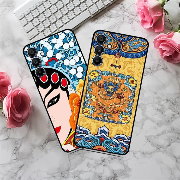 For Samsung Galaxy F15 5G / M15 5G Case Ethnic Pattern Printing TPU Soft Phone Cover