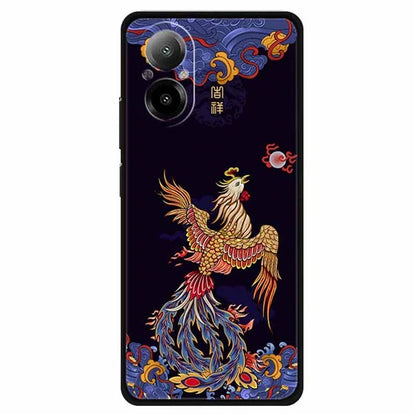 For Realme C67 4G Case Soft TPU Phone Cover Ethnic Pattern Printing