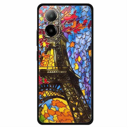 For Realme C67 4G Case Soft TPU Phone Cover Ethnic Pattern Printing