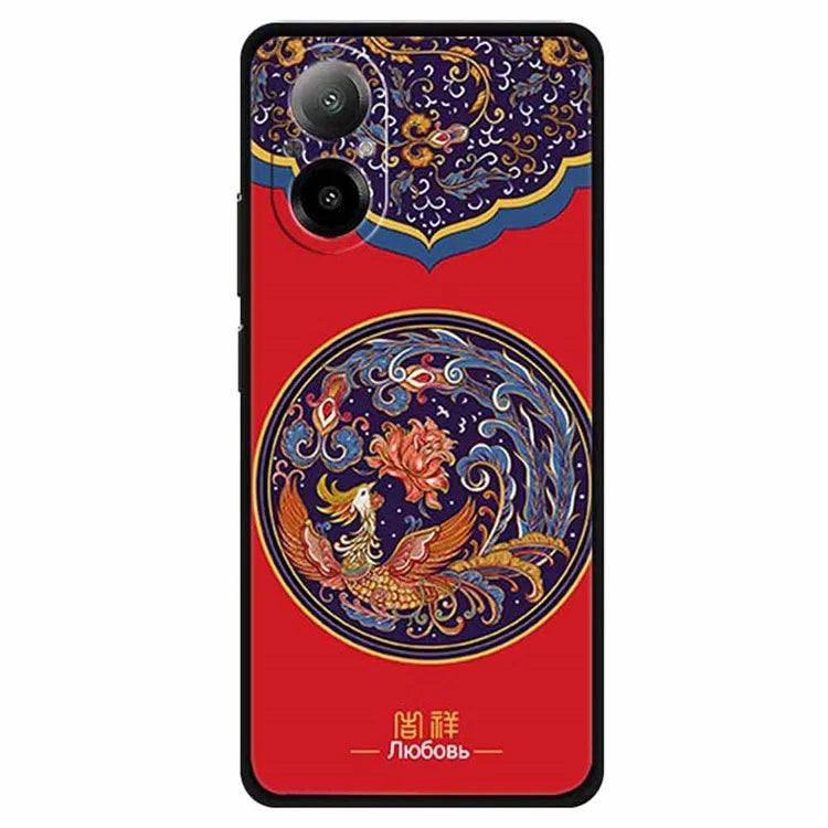 For Realme C67 4G Case Soft TPU Phone Cover Ethnic Pattern Printing