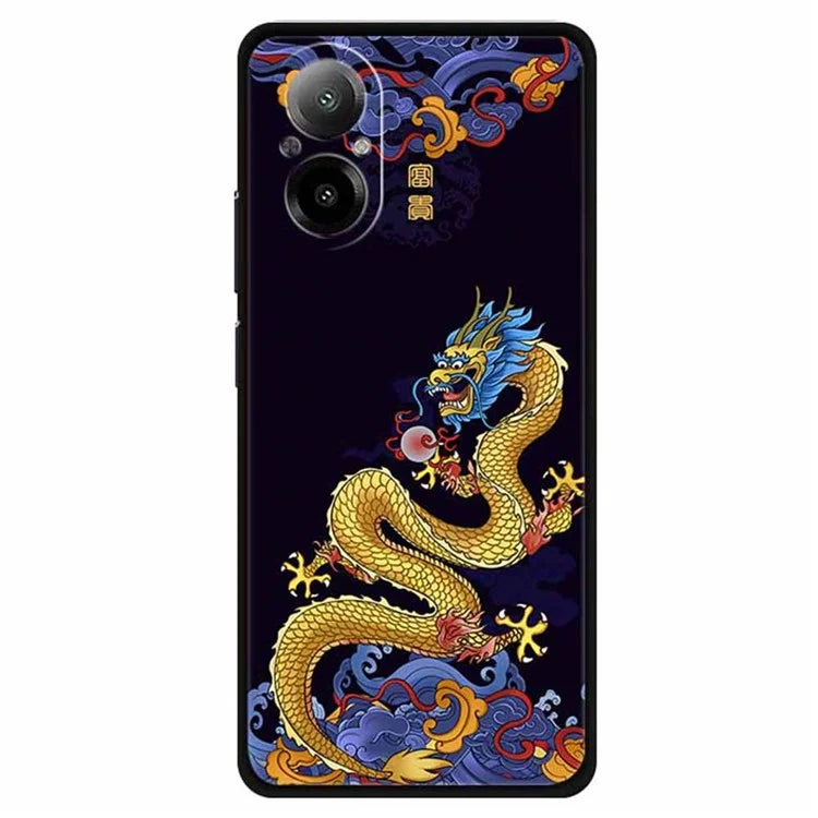 For Realme C67 4G Case Soft TPU Phone Cover Ethnic Pattern Printing