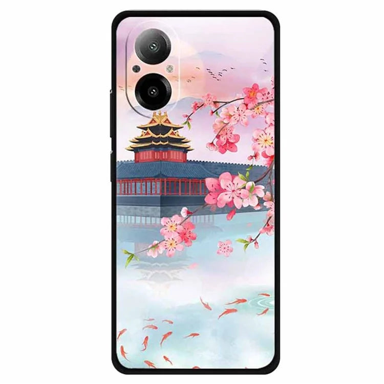 For Realme C67 4G Case Soft TPU Phone Cover Ethnic Pattern Printing