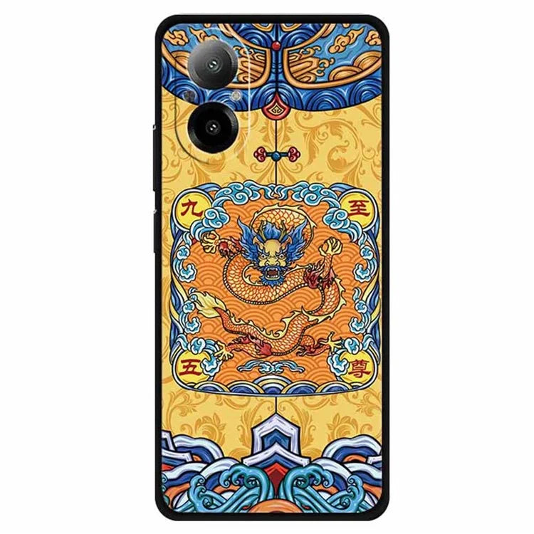 For Realme C67 4G Case Soft TPU Phone Cover Ethnic Pattern Printing