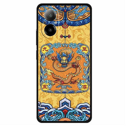 For Realme C67 4G Case Soft TPU Phone Cover Ethnic Pattern Printing