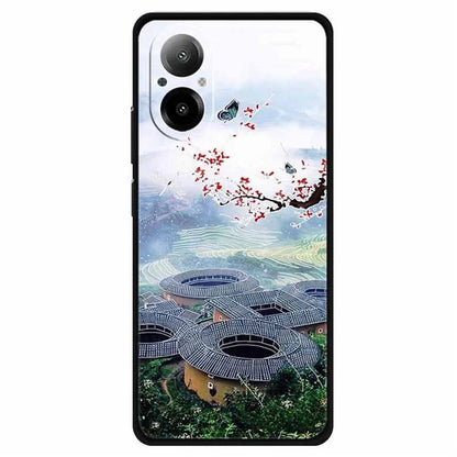 For Realme C67 4G Case Soft TPU Phone Cover Ethnic Pattern Printing
