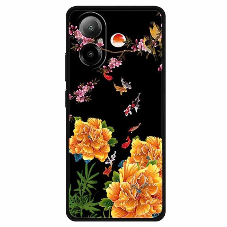 For Realme C67 4G Case Soft TPU Phone Cover Ethnic Pattern Printing