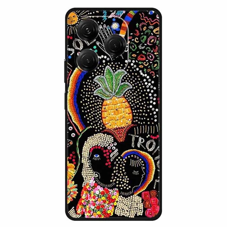 For TECNO Spark 20 Pro Case Pattern Slim Shockproof Back TPU Cover