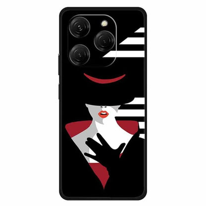 For TECNO Spark 20 Pro Case Pattern Slim Shockproof Back TPU Cover