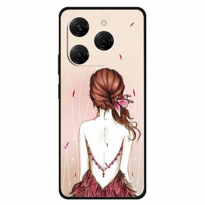 For TECNO Spark 20 Pro Case Pattern Slim Shockproof Back TPU Cover