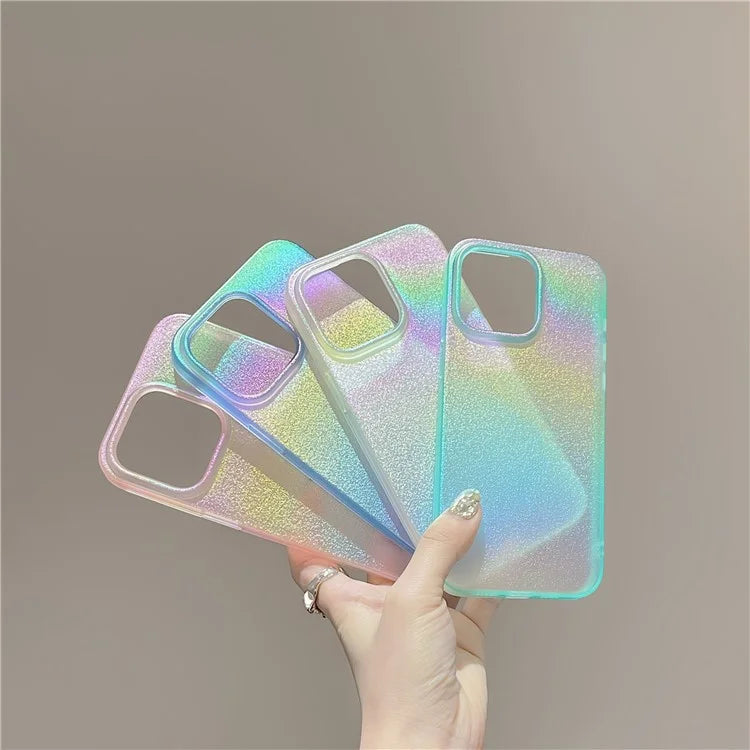 For iPhone 14 Pro Max Case TPU Shiny Pearl Pattern Phone Case
