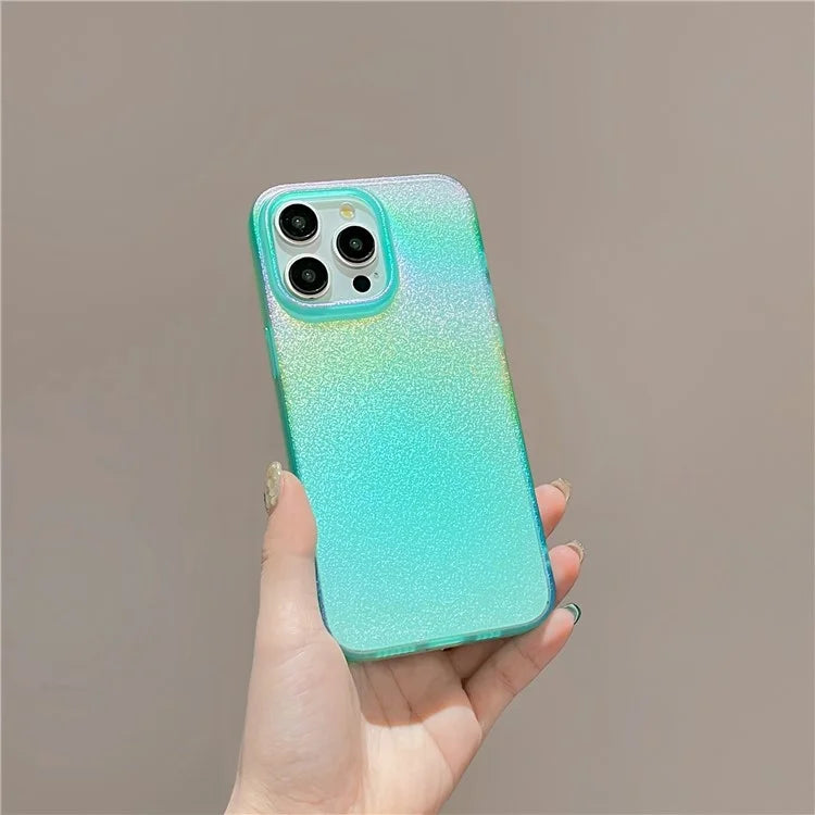 For iPhone 14 Pro Max Case TPU Shiny Pearl Pattern Phone Case