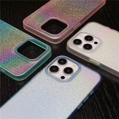 For iPhone 14 Pro Max Case TPU Shiny Pearl Pattern Phone Case