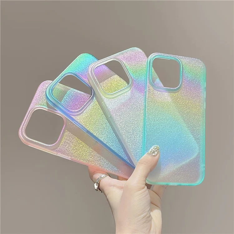 For iPhone 13 Pro Slim Case Dazzling Pearl Pattern Soft TPU Phone Cover