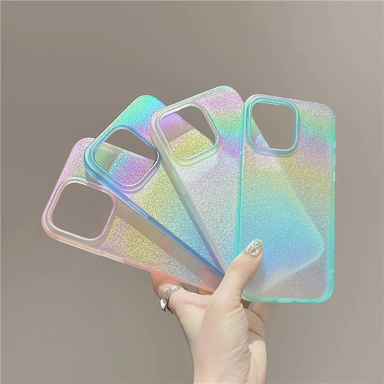 For iPhone 13 Pro Slim Case Dazzling Pearl Pattern Soft TPU Phone Cover