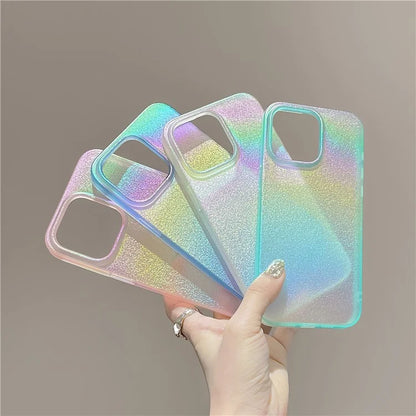 For iPhone 13 Pro Slim Case Dazzling Pearl Pattern Soft TPU Phone Cover