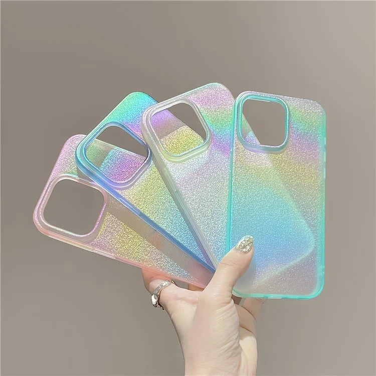 For iPhone 13 Pro Slim Case Dazzling Pearl Pattern Soft TPU Phone Cover