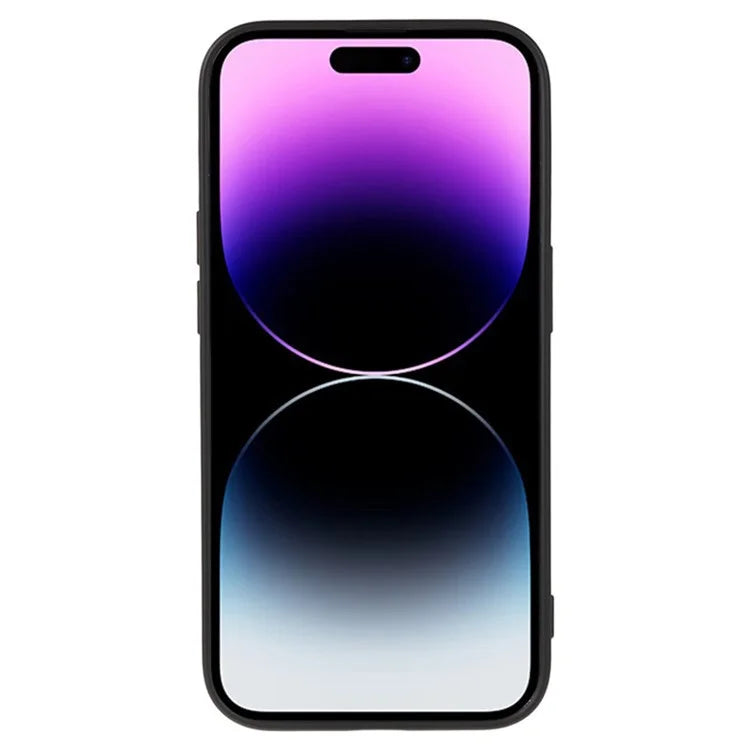 WANLONFENG RB1 Series For iPhone 14 Pro Slim Case Soft TPU Phone Case with Screen Film, Lanyard