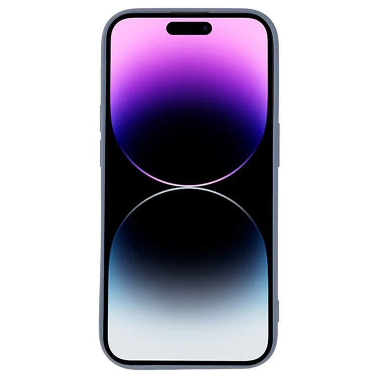 WANLONFENG RB1 Series For iPhone 14 Pro Slim Case Soft TPU Phone Case with Screen Film, Lanyard