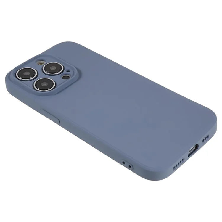 WANLONFENG RB1 Series For iPhone 14 Pro Slim Case Soft TPU Phone Case with Screen Film, Lanyard