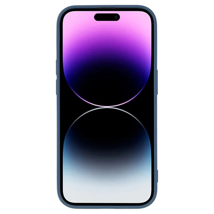 WANLONFENG RB1 Series For iPhone 14 Pro Slim Case Soft TPU Phone Case with Screen Film, Lanyard