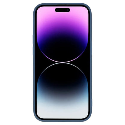 WANLONFENG RB1 Series For iPhone 14 Pro Slim Case Soft TPU Phone Case with Screen Film, Lanyard