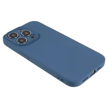 WANLONFENG RB1 Series For iPhone 14 Pro Slim Case Soft TPU Phone Case with Screen Film, Lanyard