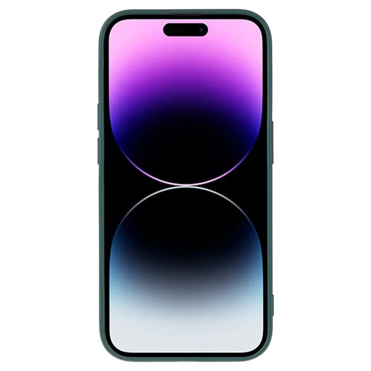 WANLONFENG RB1 Series For iPhone 14 Pro Slim Case Soft TPU Phone Case with Screen Film, Lanyard